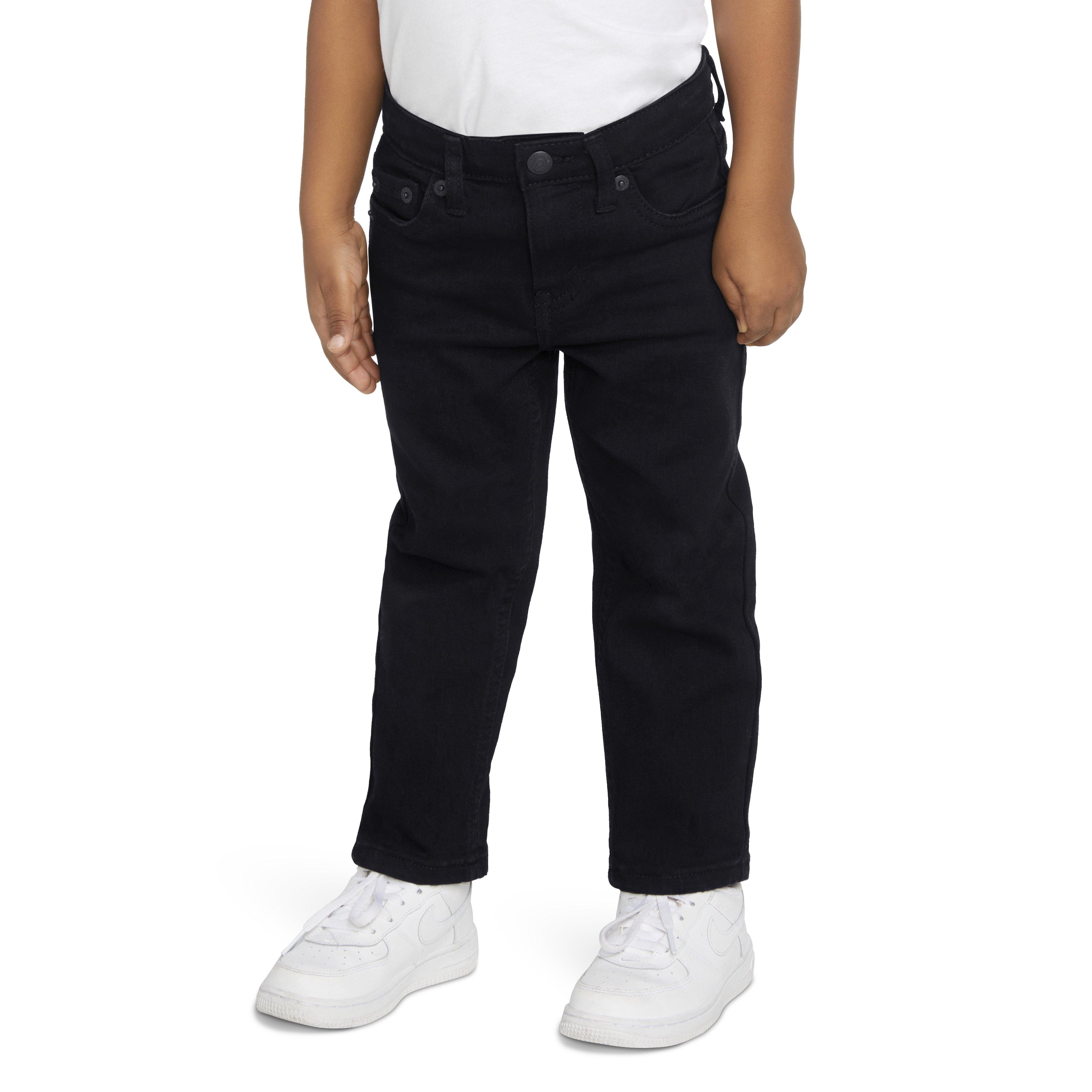 Levi's Toddler Boys' 502 Strong Performance Tapered Fit Black Wash Black Denim Jeans - BLACK